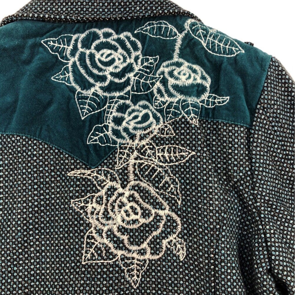 Apartment Blazer Jacket Womens Size Large Embellished Hand Made in Columbia